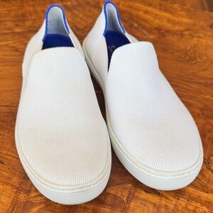 Women’s Rothy’ white slip on sneakers size 7.5